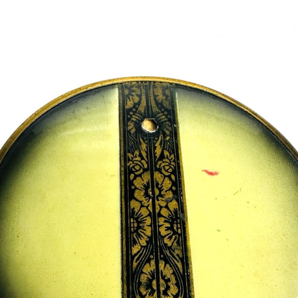 VTG 1930-40s Art Deco Vanity Mirror Set Catalin w/ Brass & Magnified Round - Picture 12 of 14